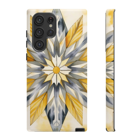 Sunshine Bloom Mosaic - Impact Resistant Phone Case Samsung Galaxy S22 Ultra Matte